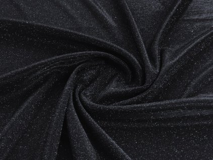 Společenský třpytivý úplet – černý