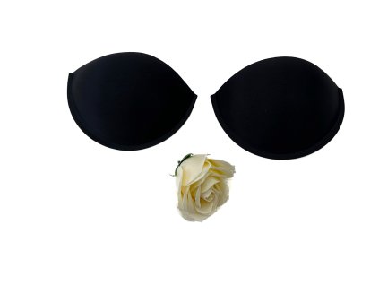 Černý podprsenkový košíček s decentním push-up efektem