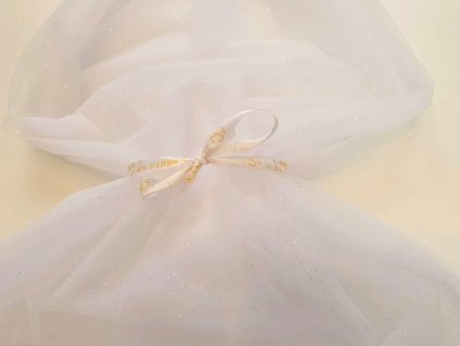 738 6 tyl zavojovy trpytivy bily ivory