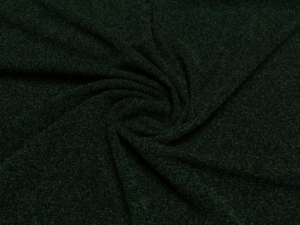 Elastický úplet s lurexem, tmavě zelený