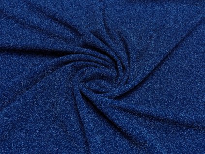 Elastický úplet s lurexem, královsky modrý