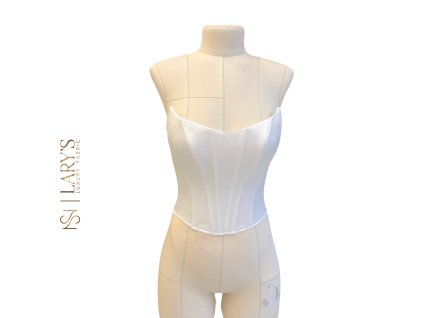Saténový korzet ivory - K2732