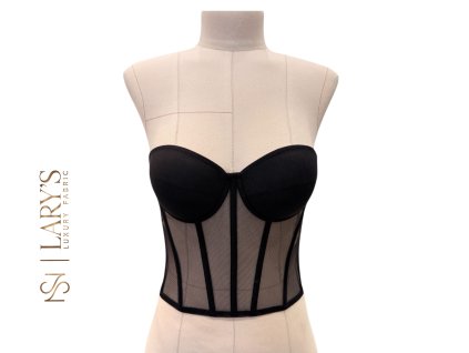 Tylový korzet - černý