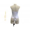 saténový korzet bílý
