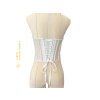 Korzetový top ivory, zdobený křišťálem