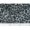 Satén Shimmer leopardí vzor, stříbrno-černý