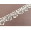 Krajková bordura typu macramé – ivory L2375