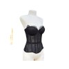 Krajkový korzet prodloužený - černý