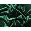 Samet velur elastický, smaragdový