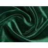 Samet velur elastický, smaragdový