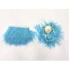 Pštrosí peří - tyrkysové