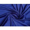 Samet velur elastický, modrý