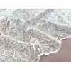 Svatební krajka na tylu s paisley vzorem – ivory