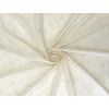 Vyšívaný tencel s květinovým vzorem – Ivory