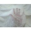 Vyšívaný tencel s květinovým vzorem – Ivory