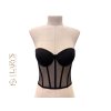 Tylový korzet - černý