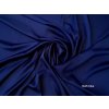 Strečový satén dark blue