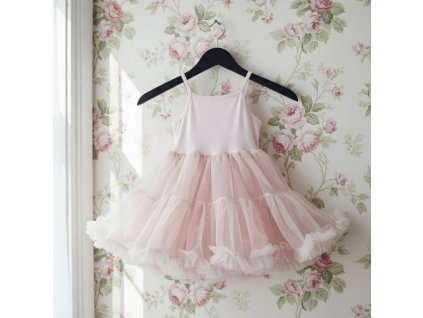 Šaty petit spaghetti - sv. růžové