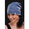 Bavlněná čepice BLUE MELANGE