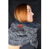 Zimni limec LASENKA pleteny black white 2