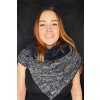 Zimni limec LASENKA pleteny black white 1