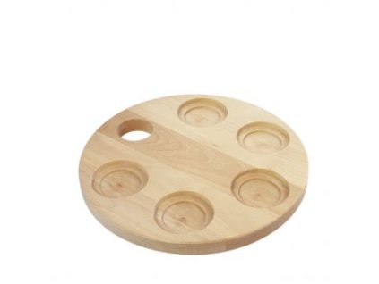 Degustační prkénko kulaté 25cm/5 Otvorů
