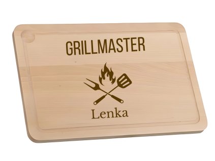 Prkénka s dámským jménem grill master