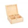 Dřevěná krabička na čaj 4 přihrádky
