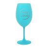 153 sklenice na vino tyrkysova 0 45l s vlastnim textem