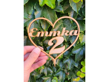 Zápich do torty s menom