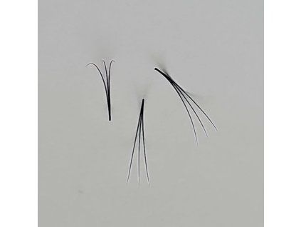 Vejáriky sypané 3D čierne