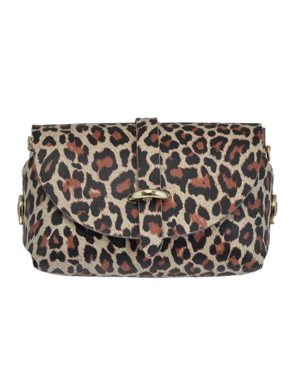 KOŽENÁ KABELKA S MĚNÍCÍM KRYTEM LEOPARD