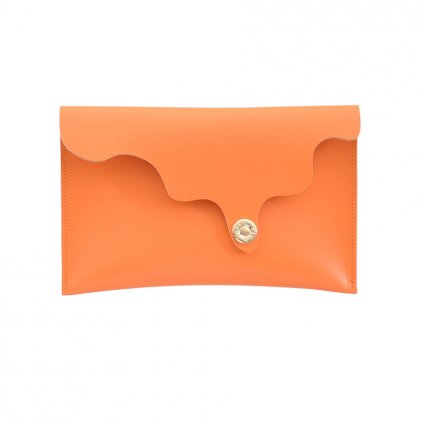 0002843 fakelos wave on top leather clutch