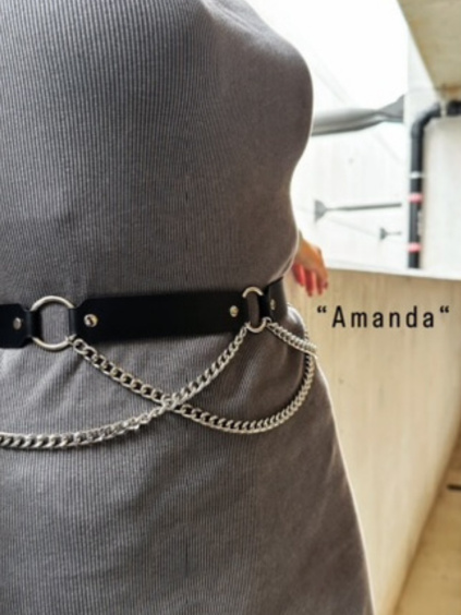 ŘETÍZKOVÝ PÁSEK AMANDA SILVER (Barva NA MÍRU)