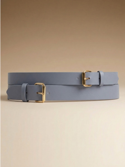 KOŽENÝ PÁSEK EMMA LILAC GREY