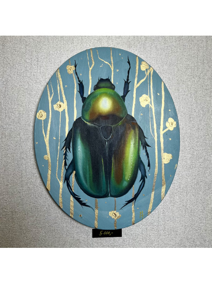 OBRAZ BEETLE IN BLUE | FABERART