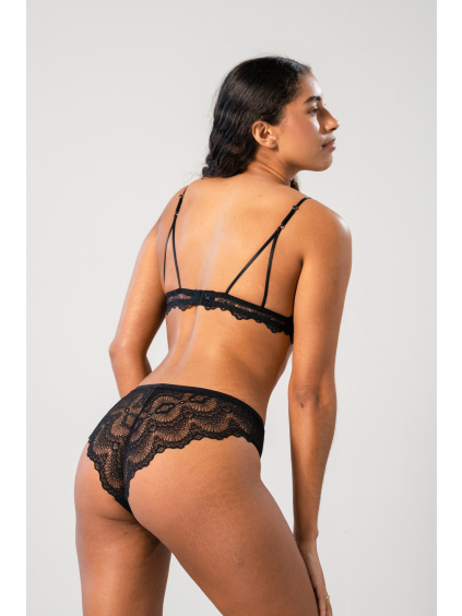 2023 SS E COM PERIOD PANTIES BLACK LACE PERIOD CHEEKY LACE TRIANGLE BRALETTE(11)