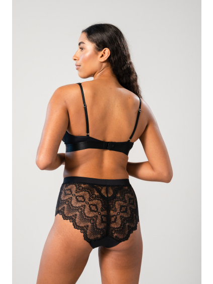 2023 SS E COM PERIOD PANTIES BLACK LACE PERIOD HIGHWAIST BRIEFS LACE PLUNGE BRALETTE(8)