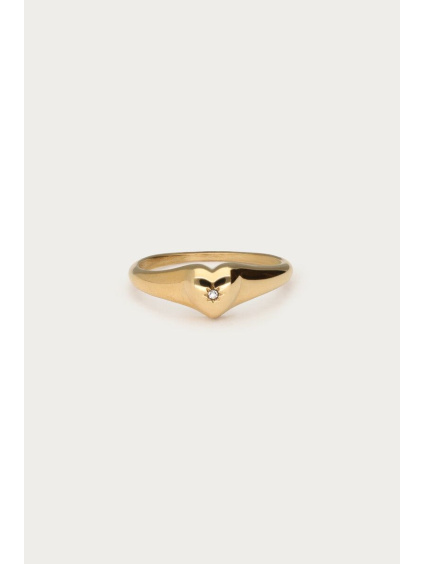 product images mystic ring with heart gold front