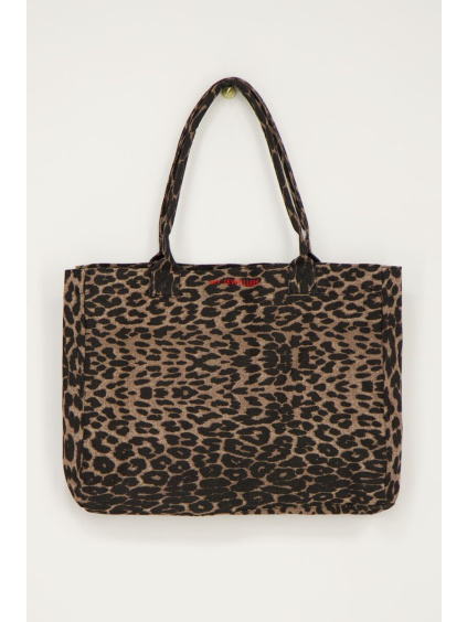product images large tote bag with leopard print pack