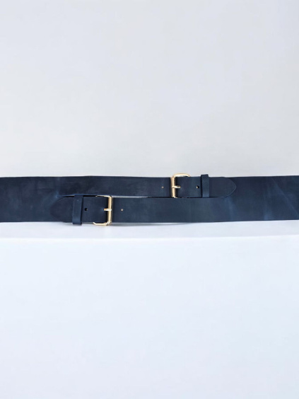 KOŽENÝ PÁSEK EMMA SOFT NAVY