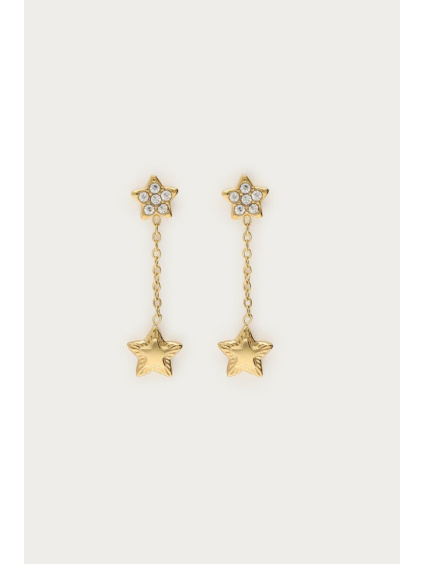 product images minimalist drop earrings with double star mj14778 gold packshot