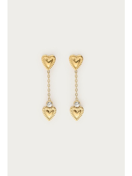 product images minimalist drop earrings with double detail hearts mj14776 gold packshot