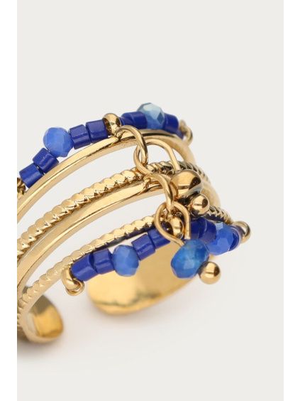 product images statement ring with blue beads closeup 1