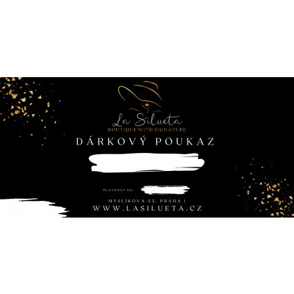 Gift Certificate Black and gold luxury gift voucher printable template