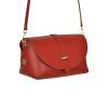 KOŽENÁ KABELKA S MĚNÍCÍM KRYTEM RED