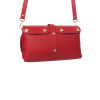 KOŽENÁ KABELKA S MĚNÍCÍM KRYTEM RED