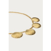 product images mer necklace with five shells gold closeup 1