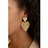 product images statement earrings with hearts gold