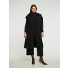 PLETENÁ VESTA S ROZPARKEM PLUS SIZE BLACK
